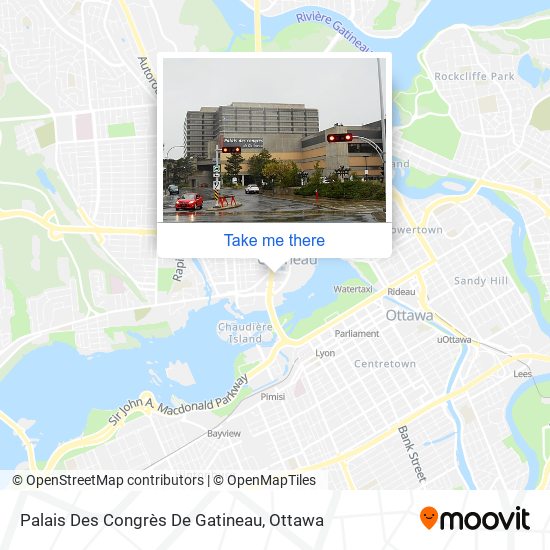 Palais Des Congrès De Gatineau map