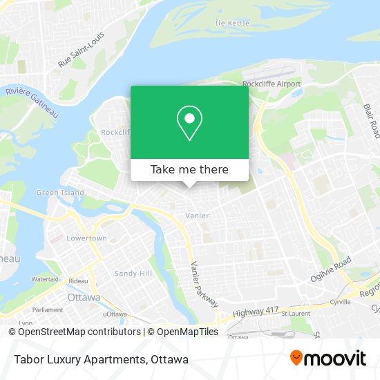 Tabor Luxury Apartments map