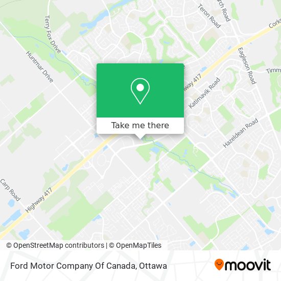 Ford Motor Company Of Canada map