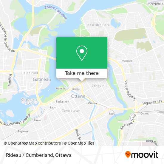 Rideau / Cumberland map