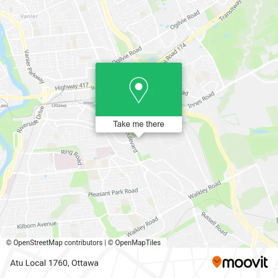 Atu Local 1760 map