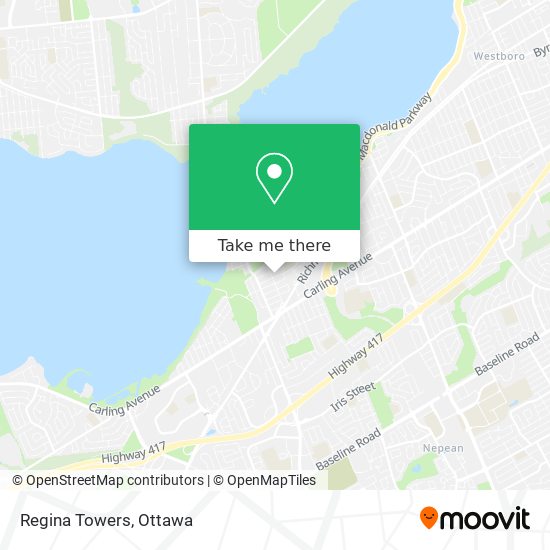 Regina Towers map