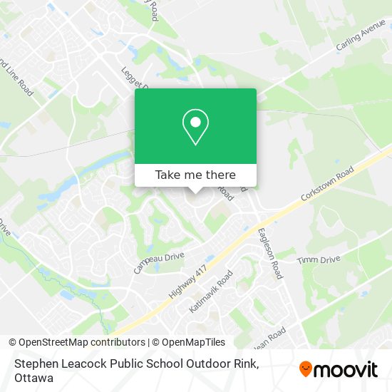 Stephen Leacock Public School Outdoor Rink map