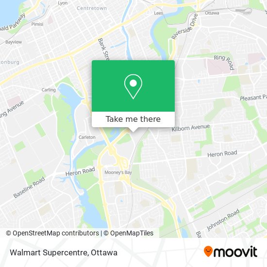 Walmart Supercentre map