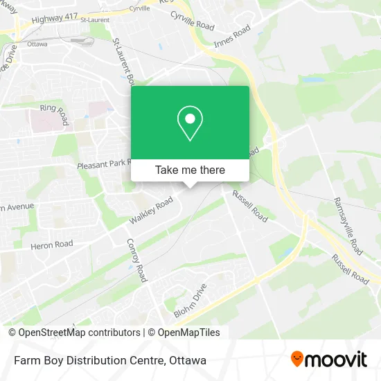 Farm Boy Distribution Centre map