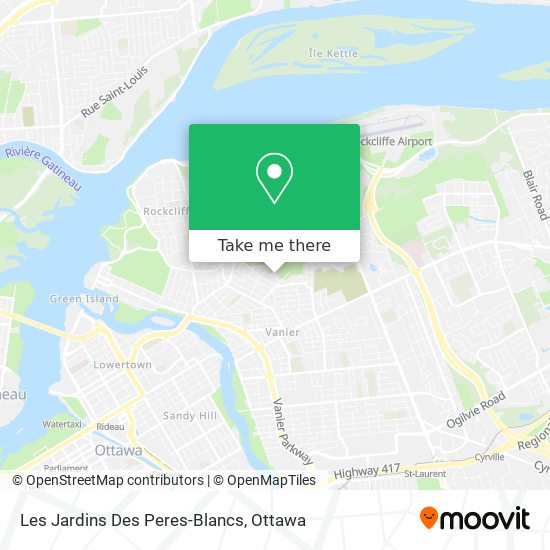 River Des Peres Map How To Get To Les Jardins Des Peres-Blancs In Ottawa By Bus?