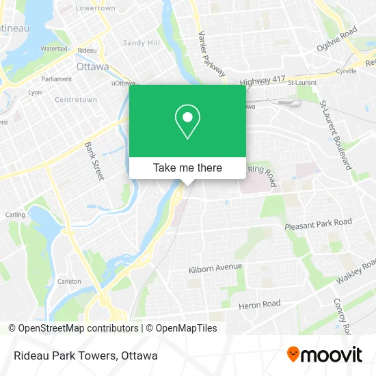 Rideau Park Towers map