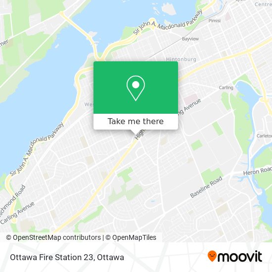 Ottawa Fire Station 23 map