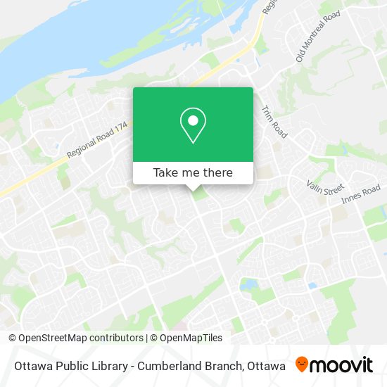 Ottawa Public Library - Cumberland Branch map