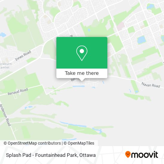 Splash Pad - Fountainhead Park map