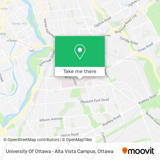University Of Ottawa - Alta Vista Campus plan