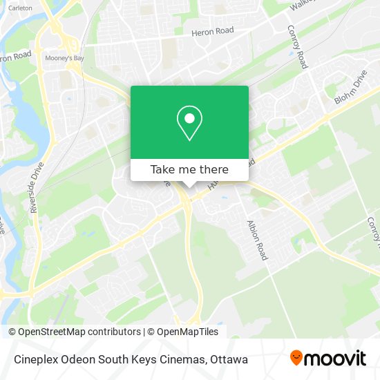 Cineplex Odeon South Keys Cinemas plan