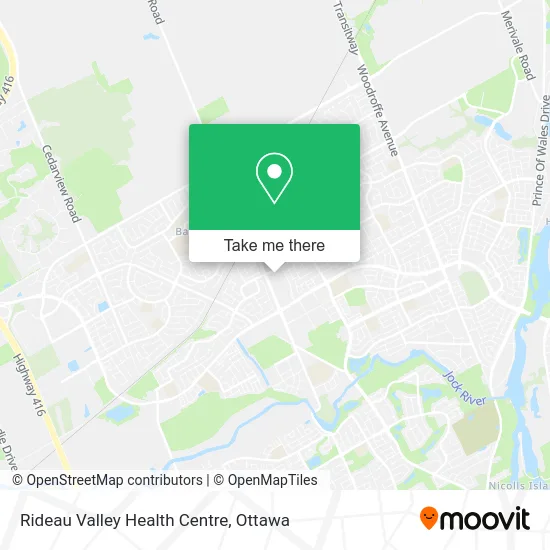 Rideau Valley Health Centre map
