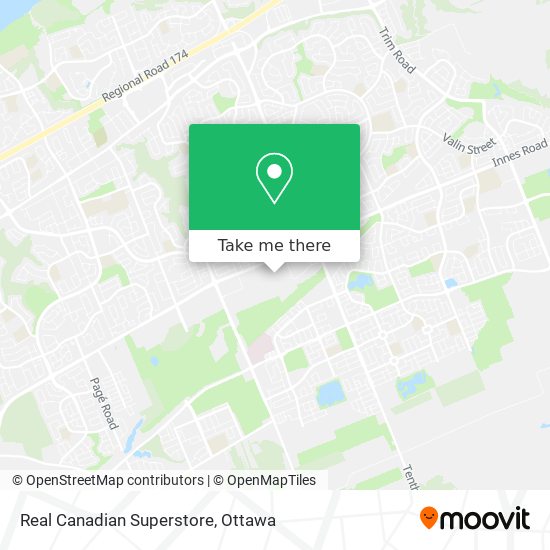 Real Canadian Superstore map