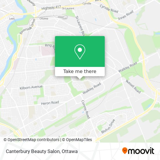 Canterbury Beauty Salon map
