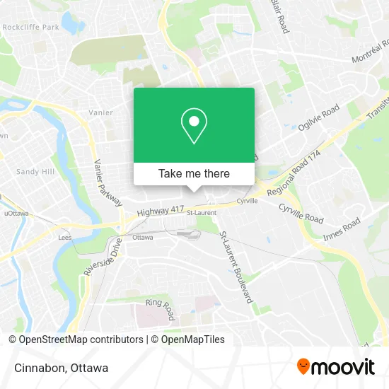 Cinnabon map