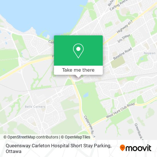 Queensway Carleton Hospital Short Stay Parking plan