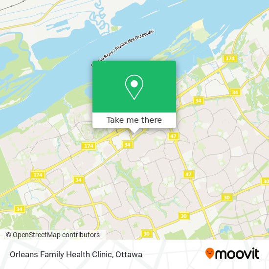 Orleans Family Health Clinic map