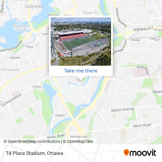 Td Place Stadium map