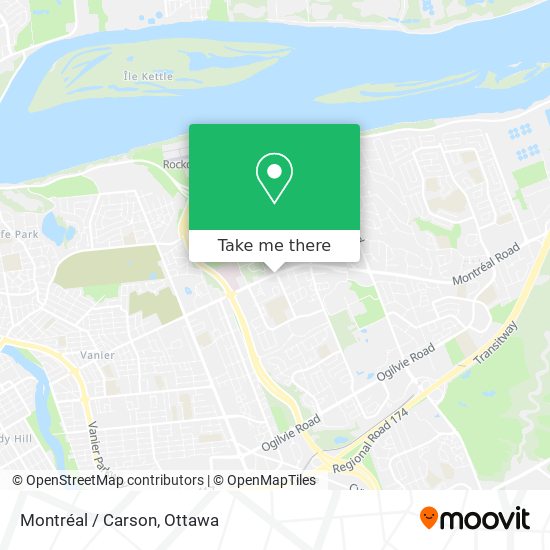 Montréal / Carson map