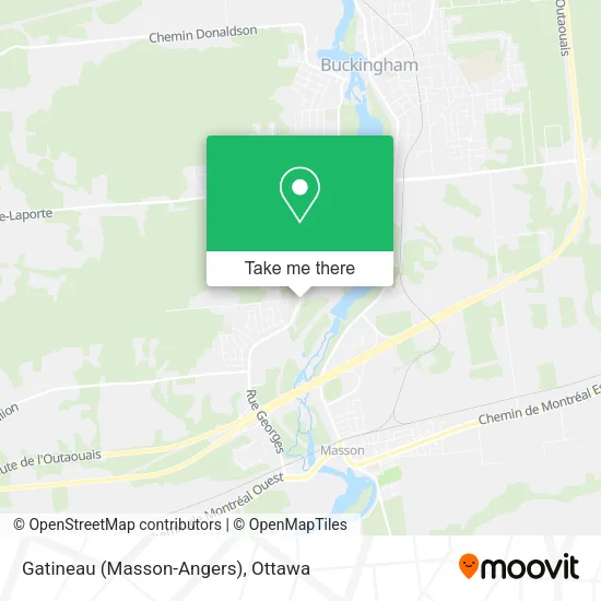 Gatineau (Masson-Angers) map