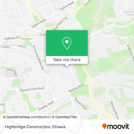 Highbridge Construction map