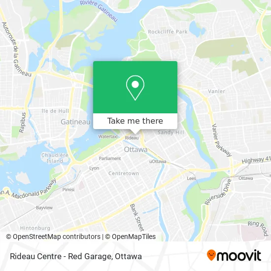 Rideau Centre Mall Map How To Get To Rideau Centre - Red Garage In Ottawa By Bus Or Train?