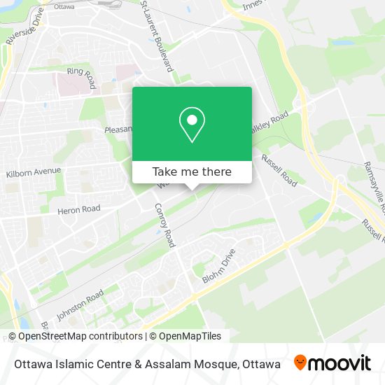 Ottawa Islamic Centre & Assalam Mosque map