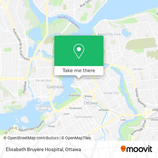 Élisabeth Bruyère Hospital map