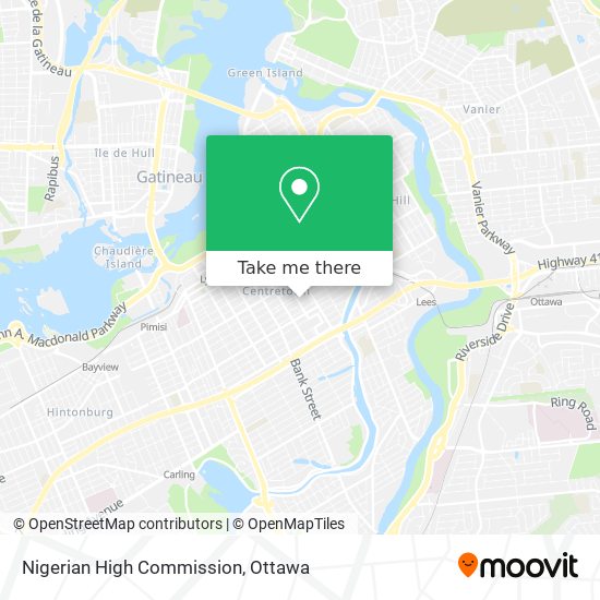 Nigerian High Commission map