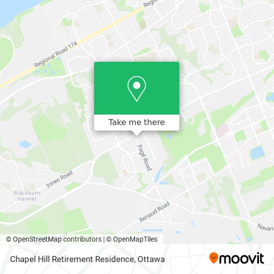 Chapel Hill Retirement Residence map