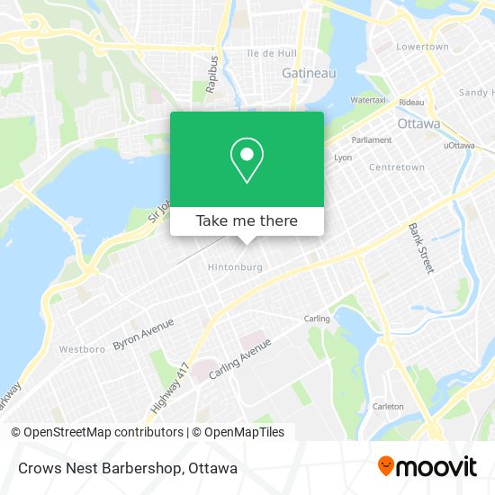 Crows Nest Barbershop map