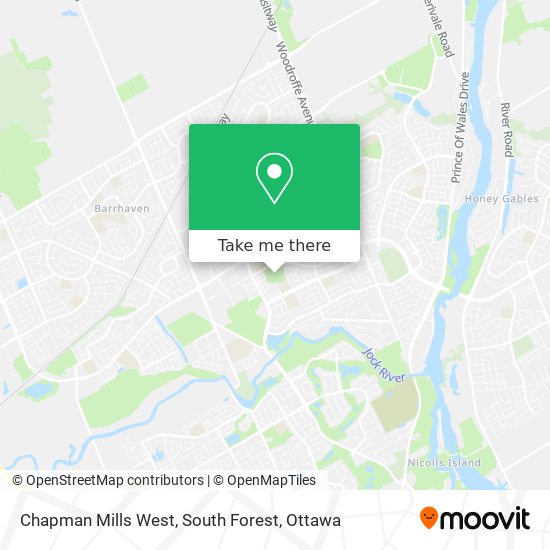 Chapman Mills West, South Forest map