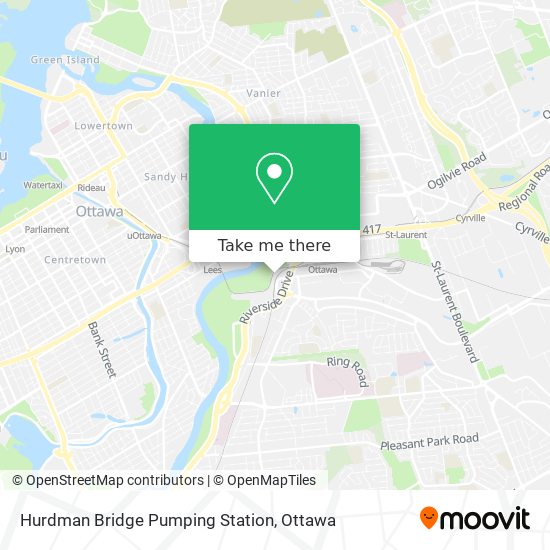 Hurdman Bridge Pumping Station plan