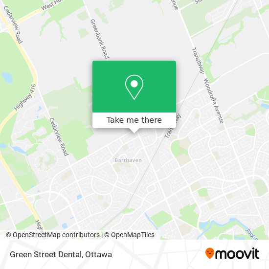 Green Street Dental map