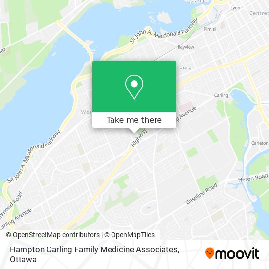 Hampton Carling Family Medicine Associates map
