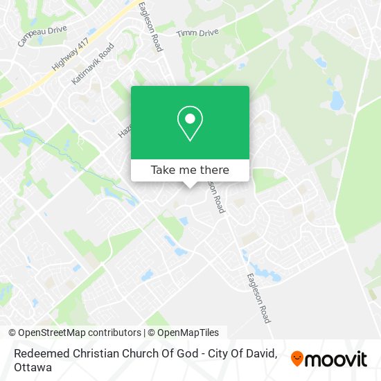 Redeemed Christian Church Of God - City Of David map