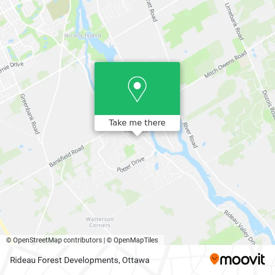 Rideau Forest Developments map