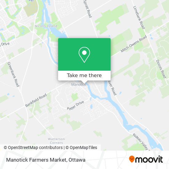 Manotick Farmers Market plan