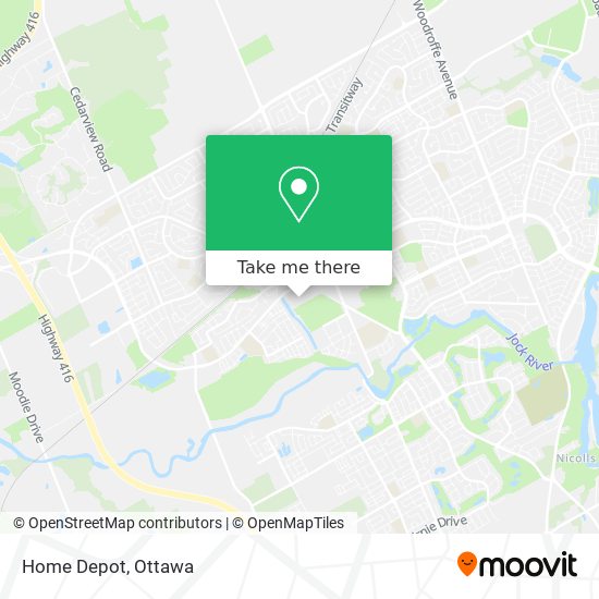 Home Depot map