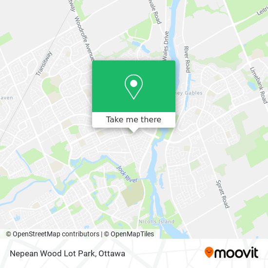 Nepean Wood Lot Park map