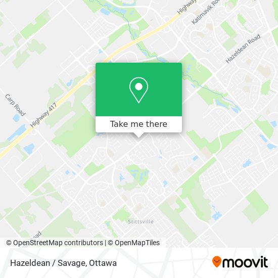 Hazeldean / Savage map