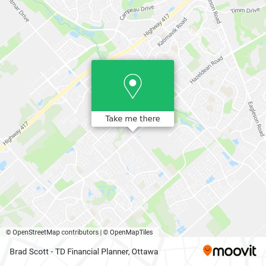 Brad Scott - TD Financial Planner map