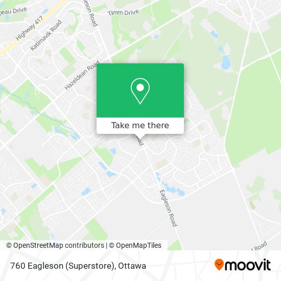 760 Eagleson (Superstore) map