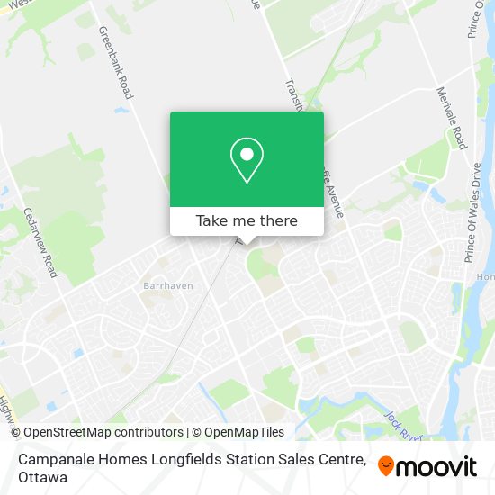 Campanale Homes Longfields Station Sales Centre map