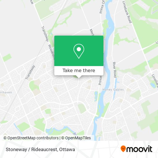 Stoneway / Rideaucrest map