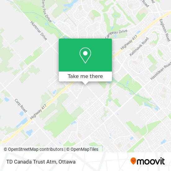 TD Canada Trust Atm map