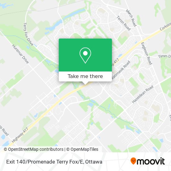 Exit 140/Promenade Terry Fox/E plan