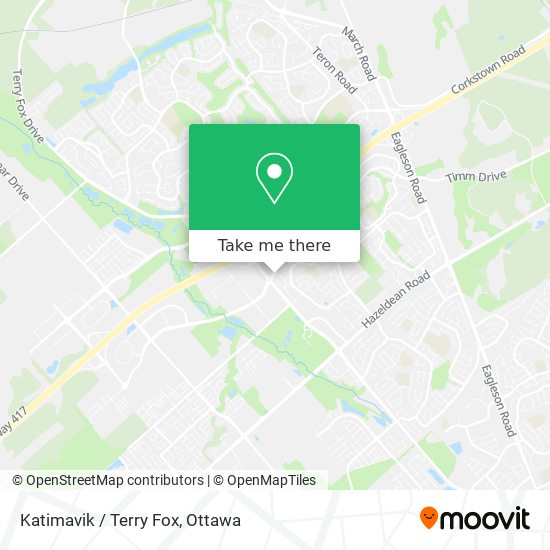 Katimavik / Terry Fox map