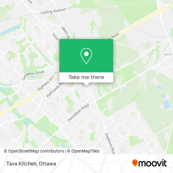 Tava Kitchen map